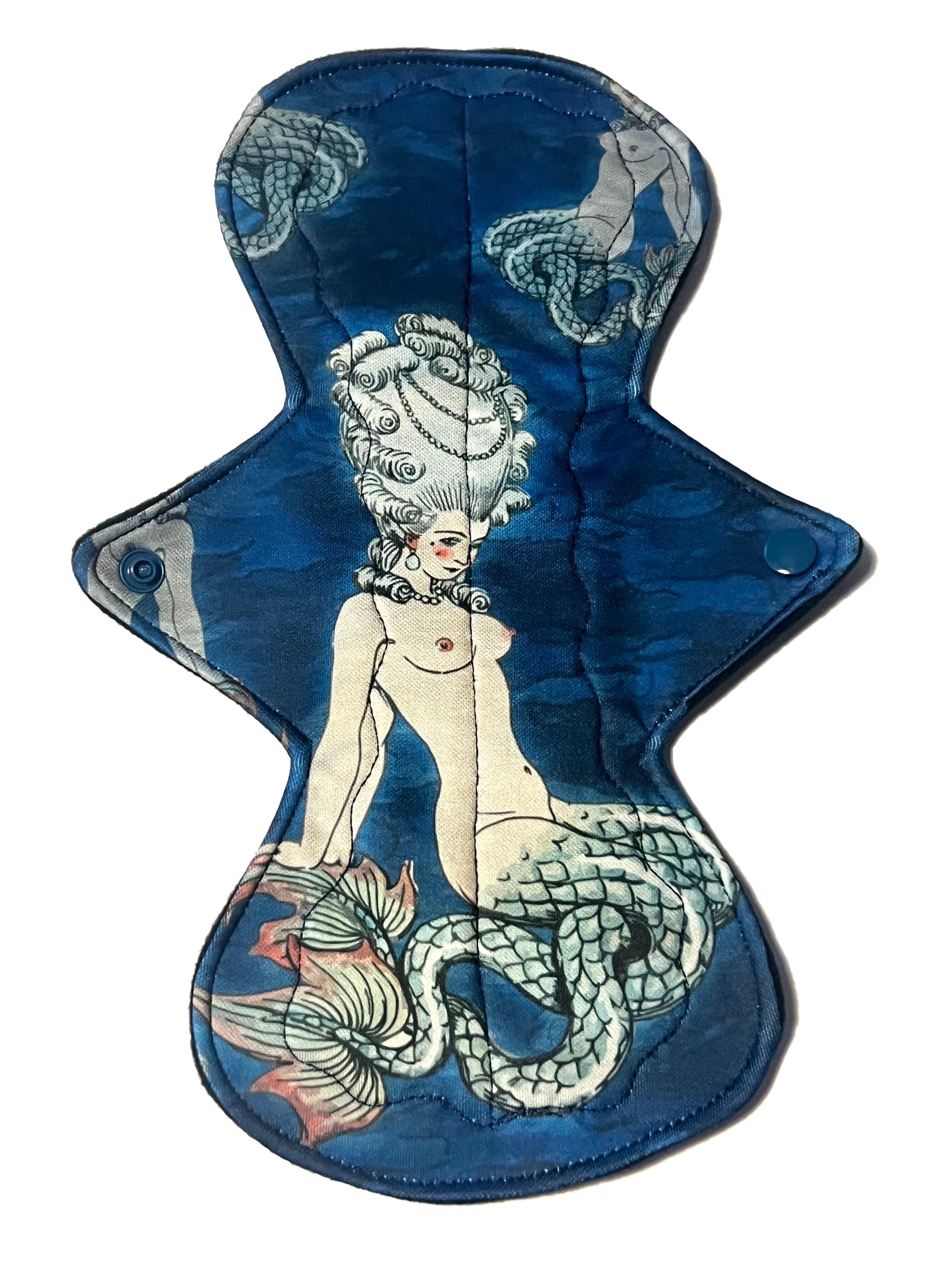 Artistry Print Placement "Siren" Performance Piqué Reusable Cloth Pads