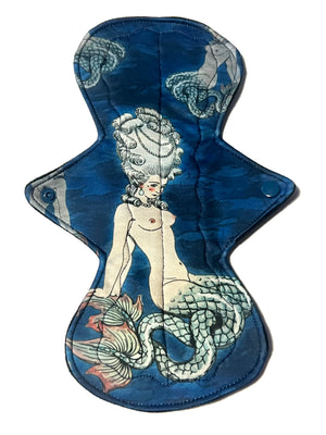 Artistry Print Placement "Siren" Performance Piqué Reusable Cloth Pads