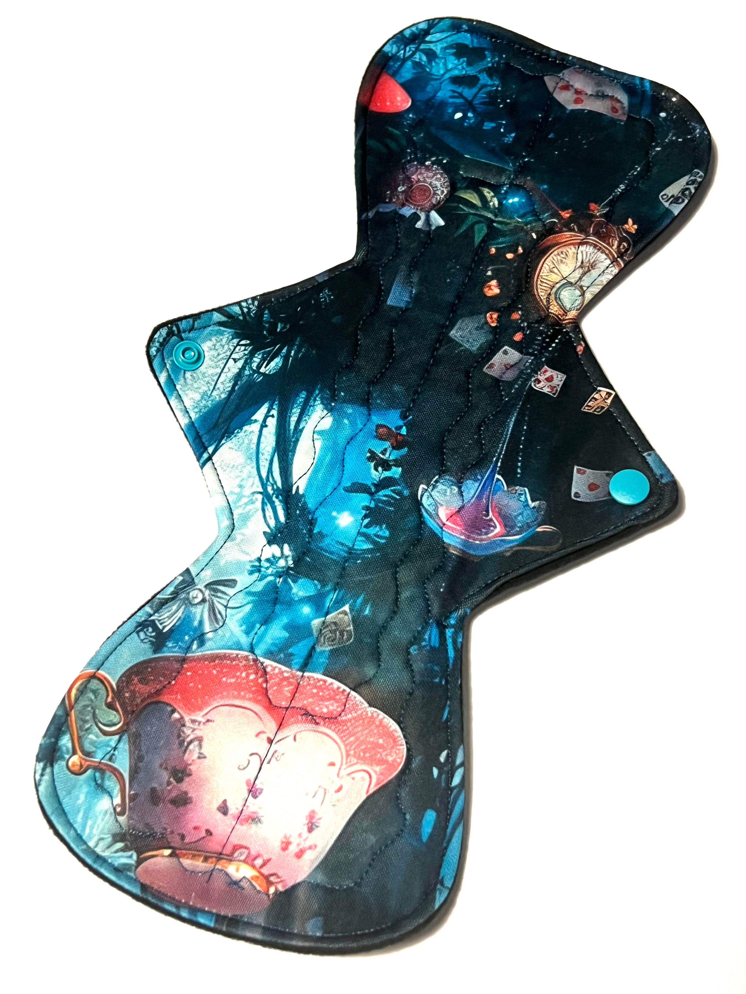 Tea Time in the Forest! One of a Kind Artistry Placement Performance Piqué Reusable Cloth Pads