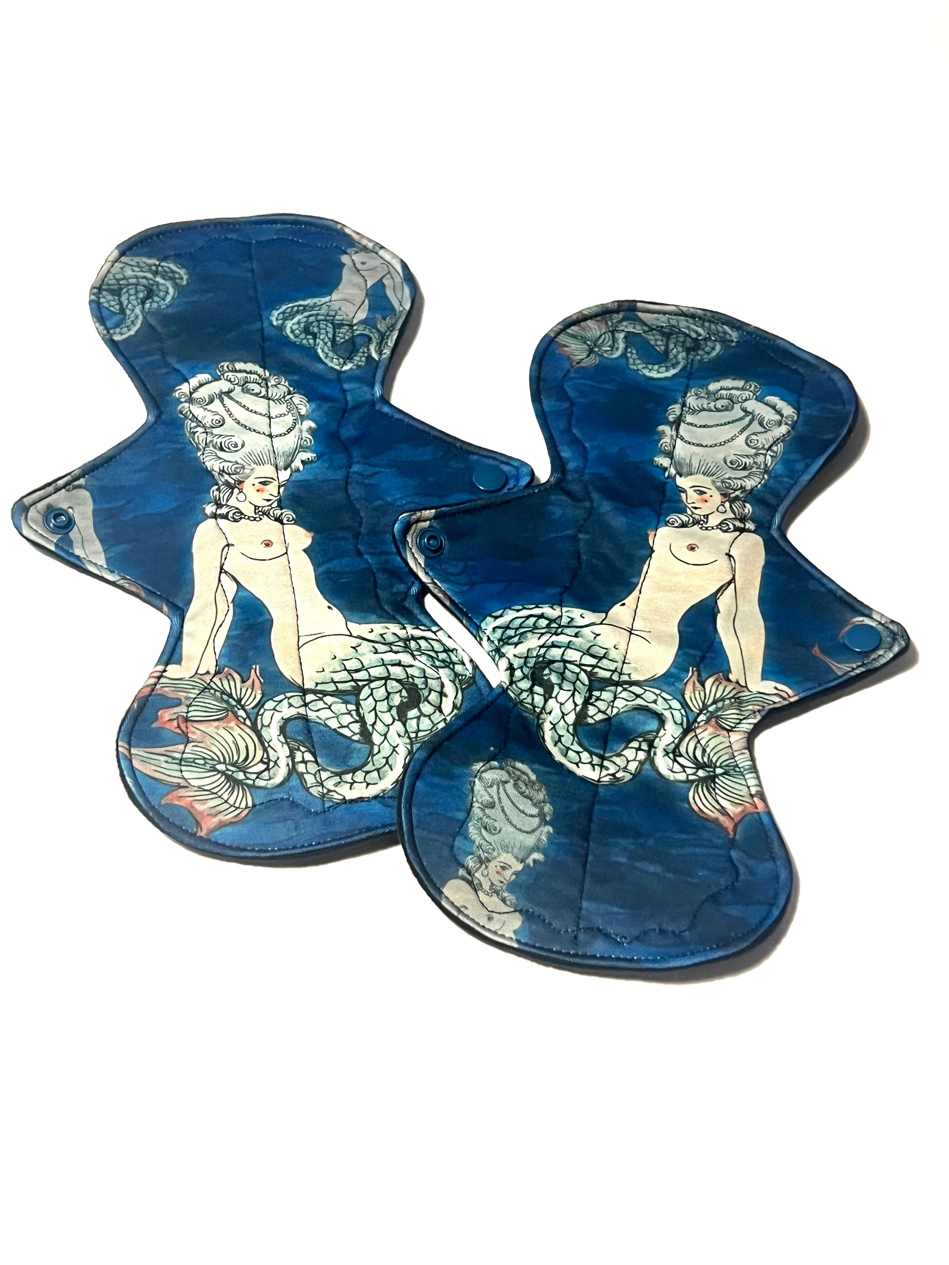Artistry Print Placement "Siren" Performance Piqué Reusable Cloth Pads