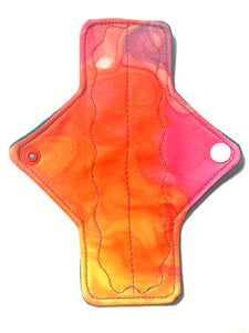 JUST DROPPED! One of a Kind Artistry Placement Rainbow Vapor Performance Piqué Reusable Cloth Pads