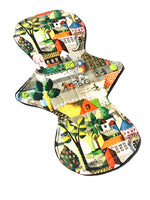 One of a Kind Artistry Placement "Quaint Town" Performance Piqué Reusable Cloth Pads
