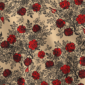 Painted Roses *Custom Order Performance Piqué Reusable Cloth Pads