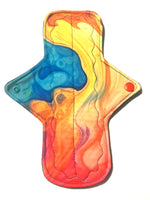 JUST DROPPED! One of a Kind Artistry Placement Rainbow Vapor Performance Piqué Reusable Cloth Pads