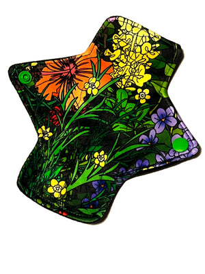 BRAND NEW ONE OF A KIND Secret Garden Performance Piqué Reusable Cloth Pads - One of a Kind Artistry Placement (Copy) (Copy)