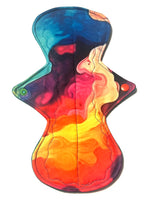 JUST DROPPED! One of a Kind Artistry Placement Rainbow Vapor Performance Piqué Reusable Cloth Pads