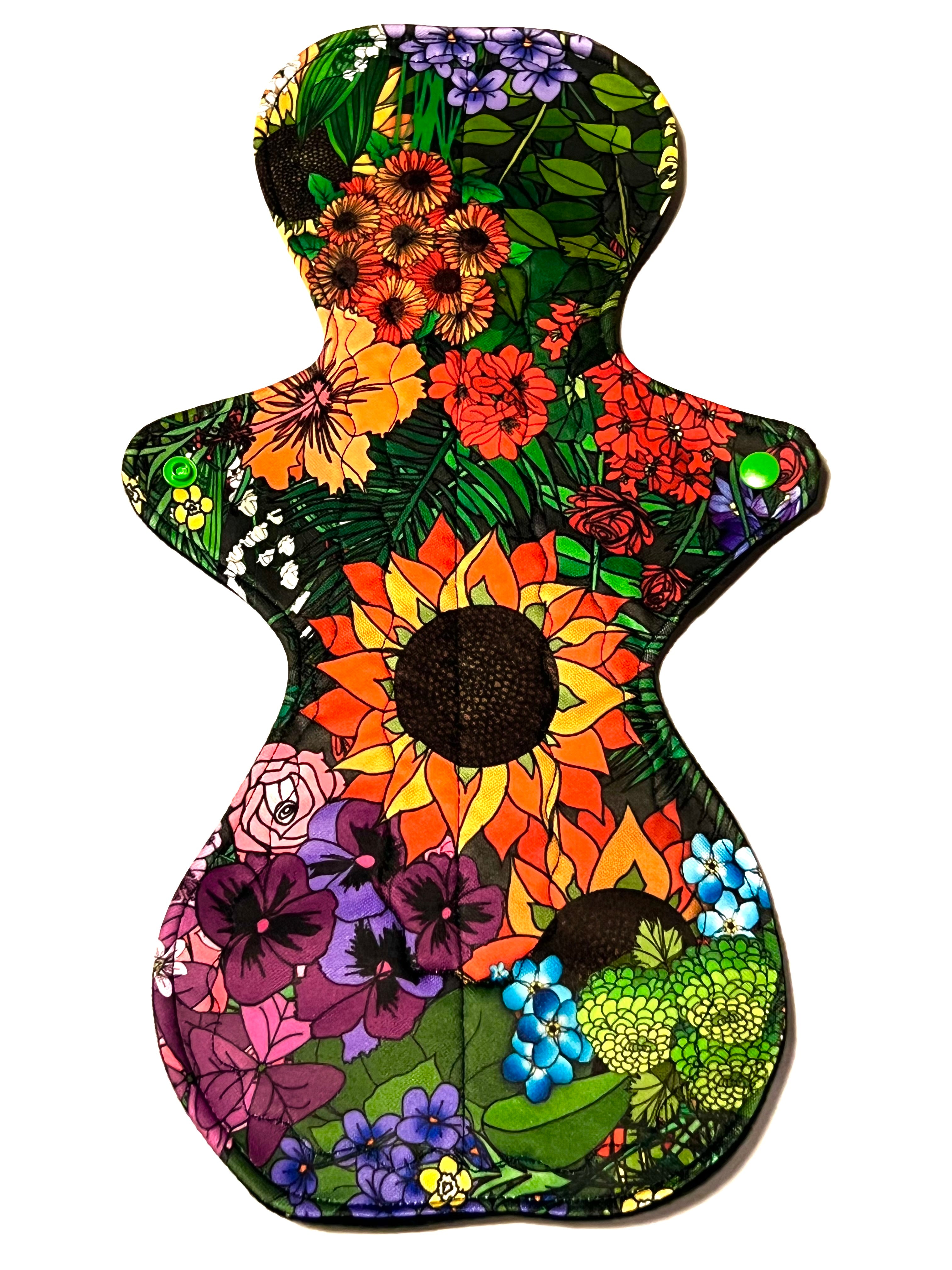 BRAND NEW ONE OF A KIND Secret Garden Performance Piqué Reusable Cloth Pads - One of a Kind Artistry Placement (Copy) (Copy)