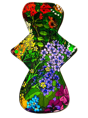 BRAND NEW ONE OF A KIND Secret Garden Performance Piqué Reusable Cloth Pads - One of a Kind Artistry Placement (Copy) (Copy)