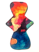 JUST DROPPED! One of a Kind Artistry Placement Rainbow Vapor Performance Piqué Reusable Cloth Pads