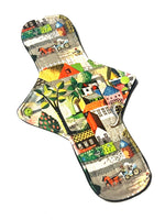 One of a Kind Artistry Placement "Quaint Town" Performance Piqué Reusable Cloth Pads