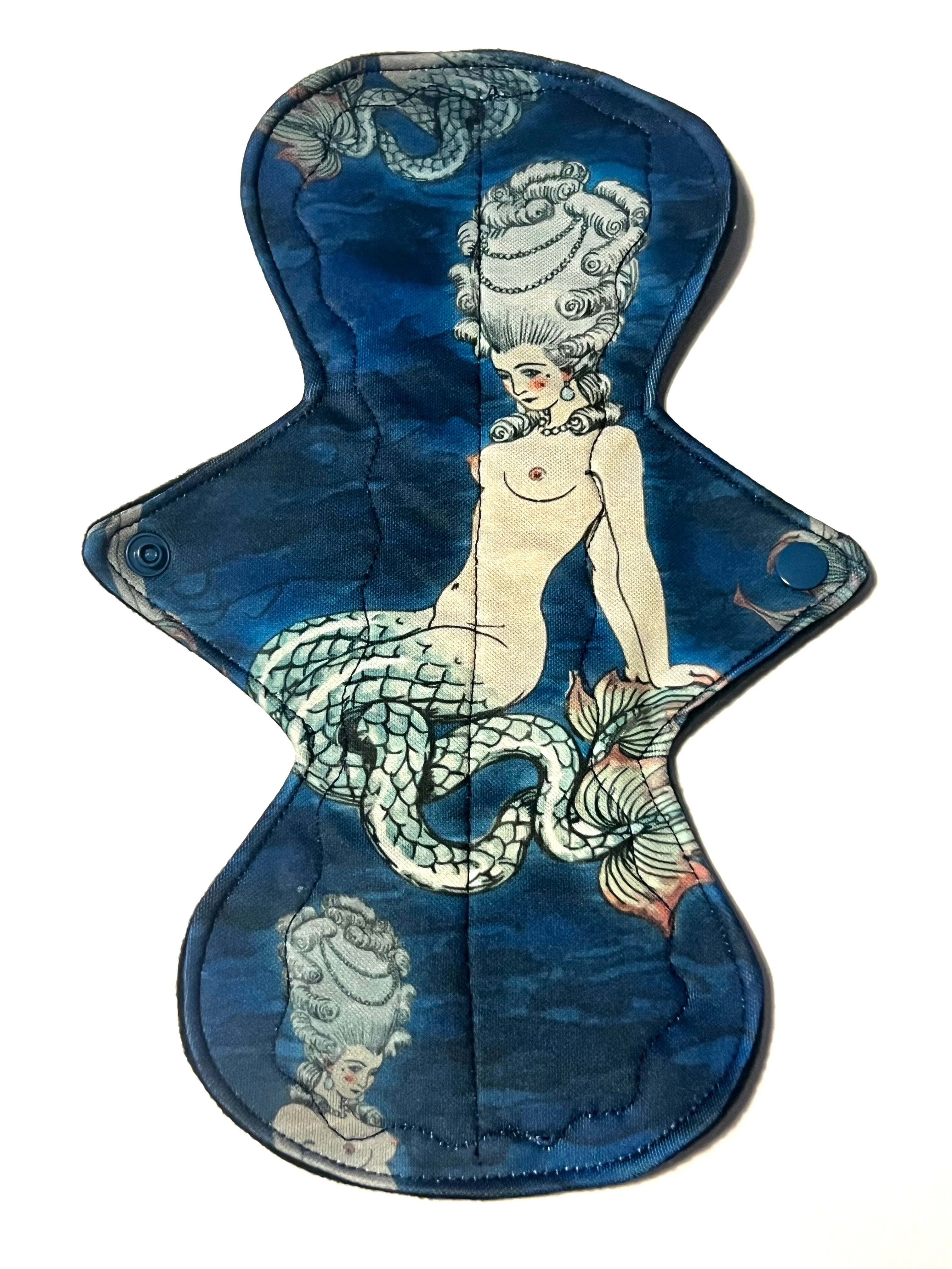 Artistry Print Placement "Siren" Performance Piqué Reusable Cloth Pads