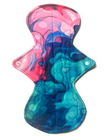 JUST DROPPED! One of a Kind Artistry Placement Rainbow Vapor Performance Piqué Reusable Cloth Pads