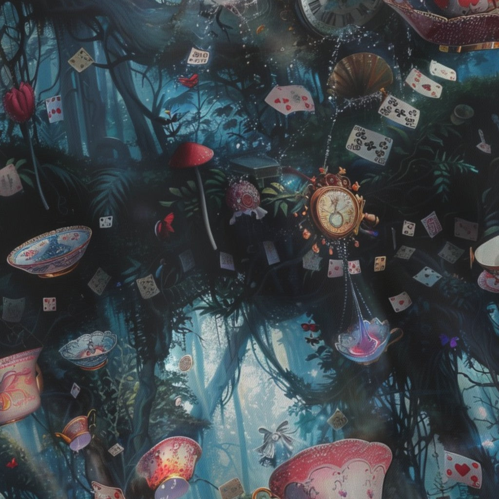 Tea Time in the Forest! One of a Kind Artistry Placement Performance Piqué Reusable Cloth Pads