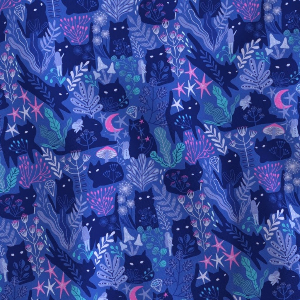 Midnight Meow *Custom Order Performance Piqué Reusable Cloth Pads
