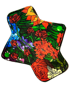 BRAND NEW ONE OF A KIND Secret Garden Performance Piqué Reusable Cloth Pads - One of a Kind Artistry Placement (Copy) (Copy)