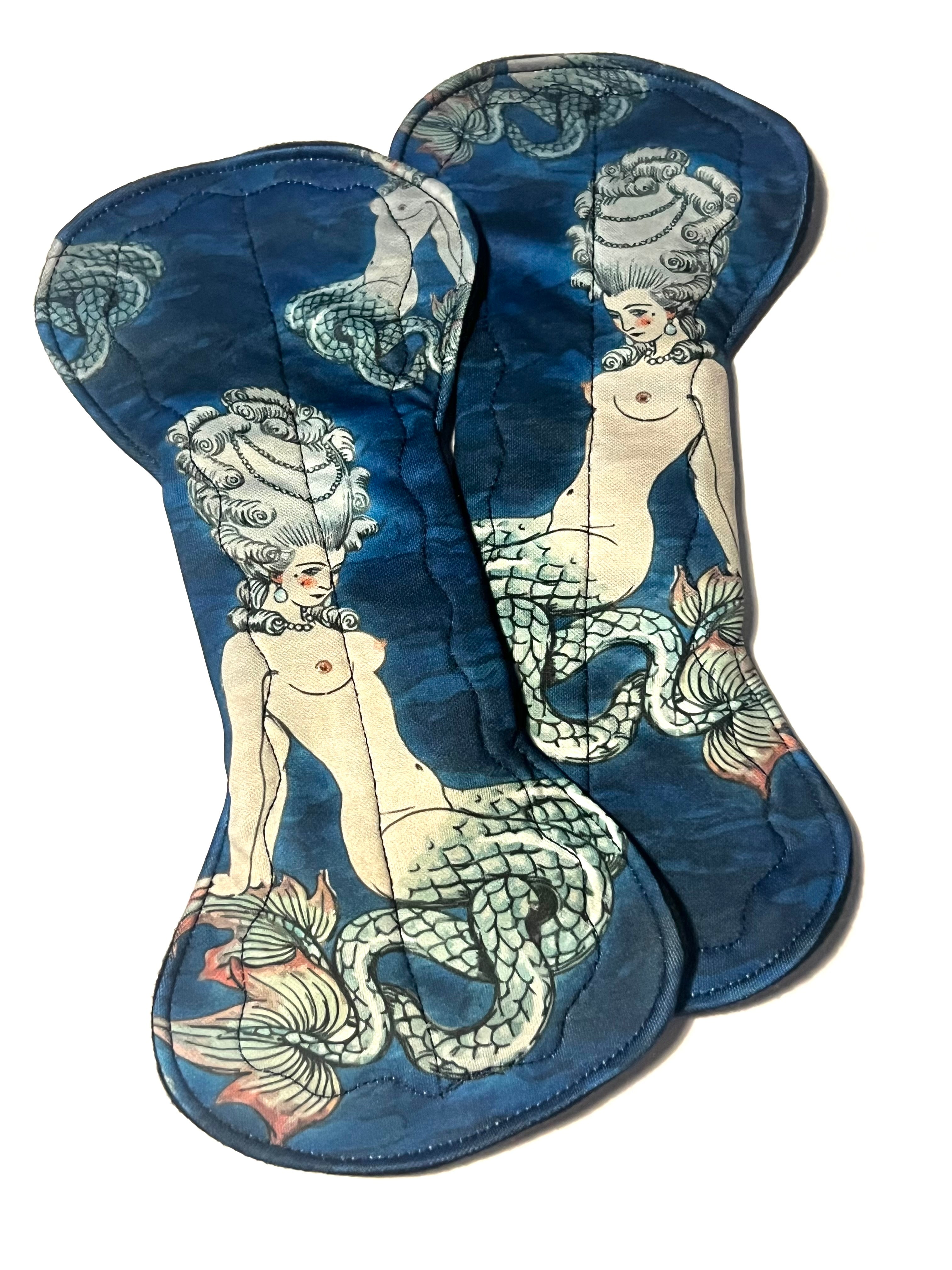 Artistry Print Placement "Siren" Performance Piqué Reusable Cloth Pads