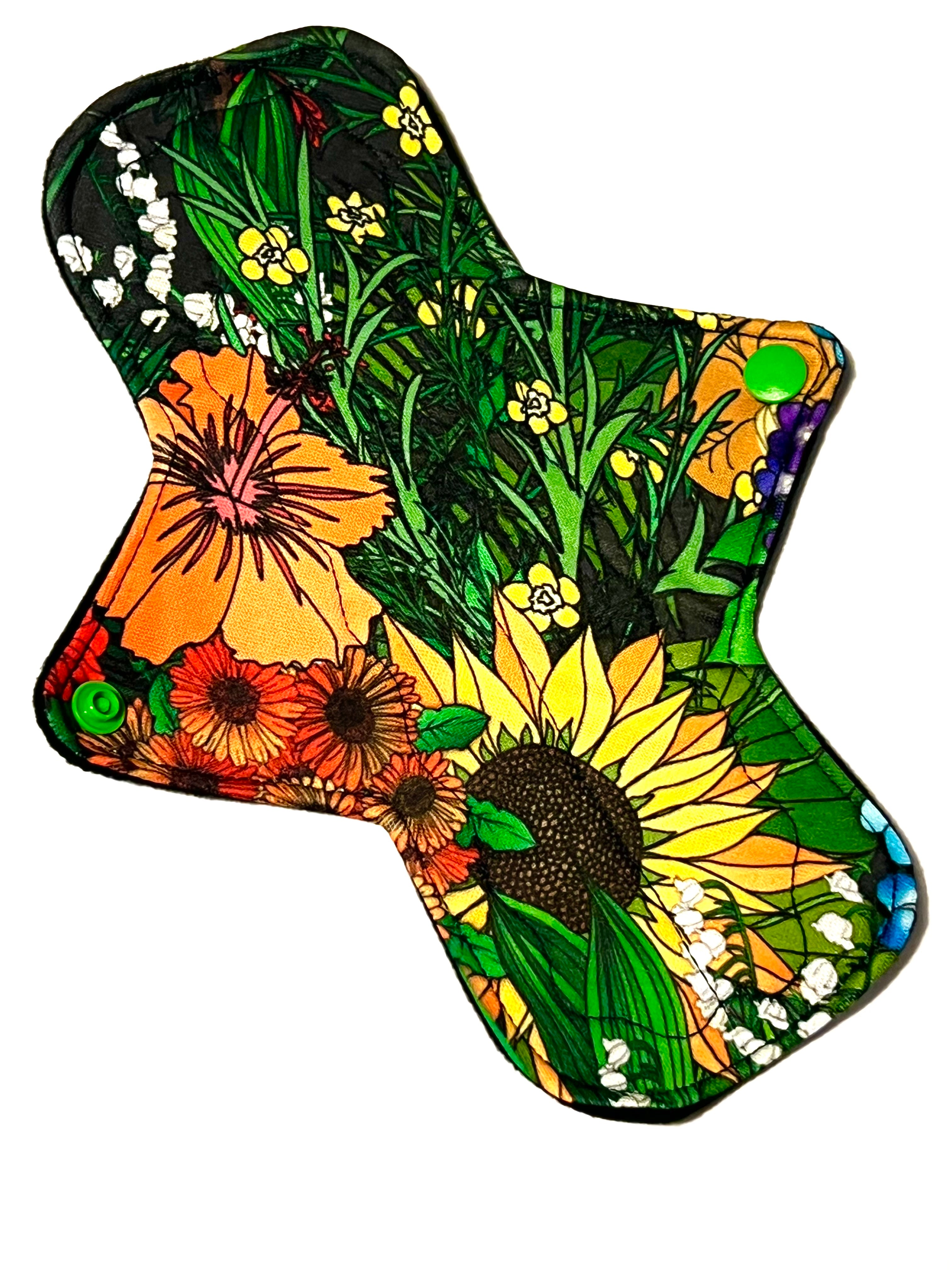 BRAND NEW ONE OF A KIND Secret Garden Performance Piqué Reusable Cloth Pads - One of a Kind Artistry Placement (Copy) (Copy)