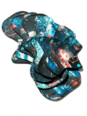 Tea Time in the Forest! One of a Kind Artistry Placement Performance Piqué Reusable Cloth Pads