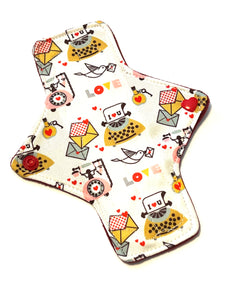 LIMITED EDITION I <3 You  Performance Piqué Reusable Cloth Pads
