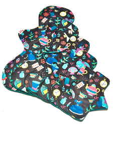 LIMITED EDITION We're All Mad Here! Performance Piqué Reusable Cloth Pads