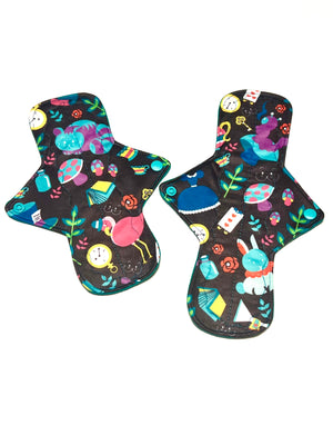 LIMITED EDITION We're All Mad Here! Performance Piqué Reusable Cloth Pads