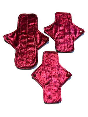 Painted Roses Signature Luxury Crushed Velvet Reusable Cloth Pads