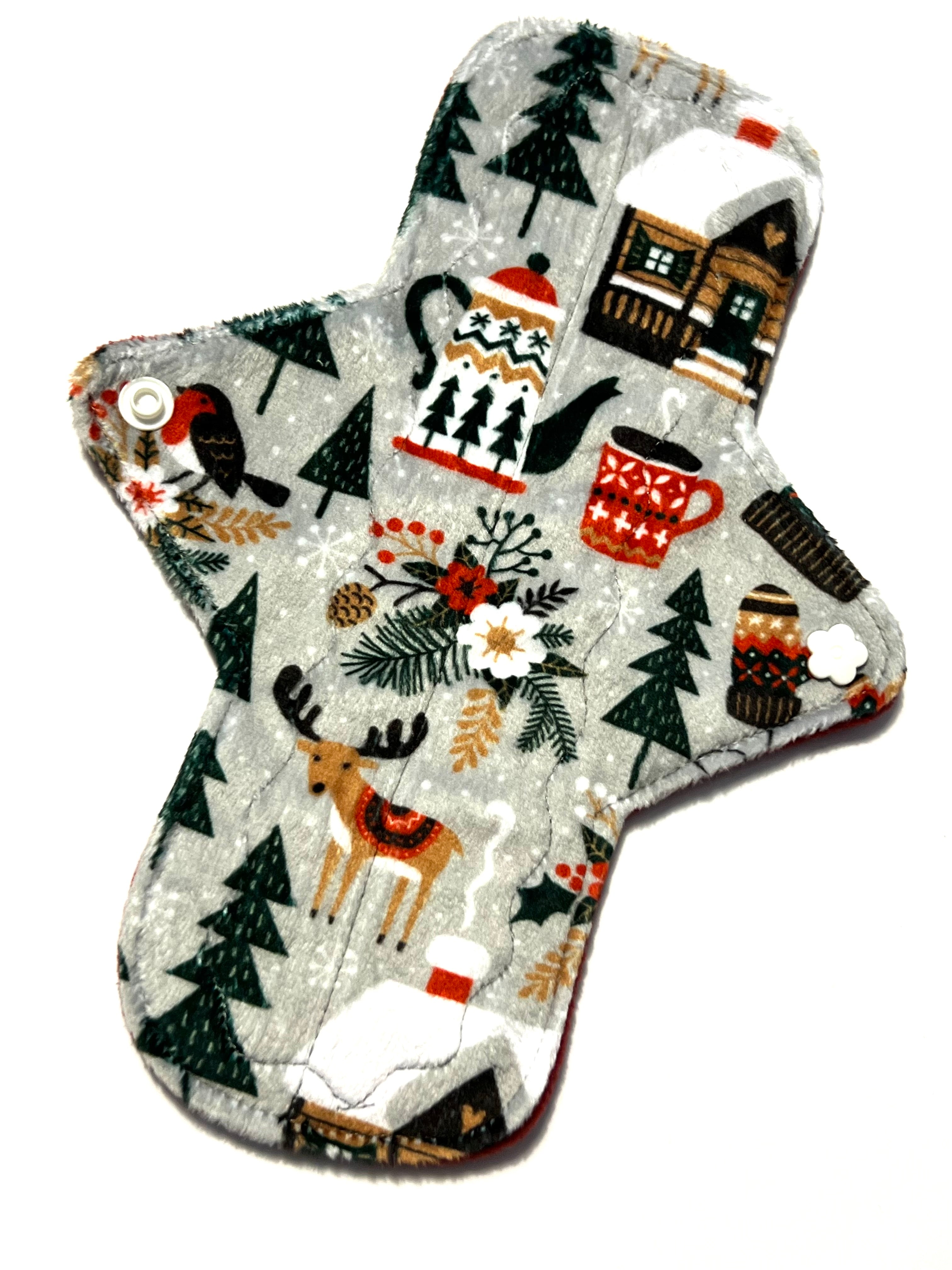 Snowy Lodge Specialty MInky Reusable Cloth Pads