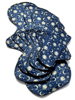 ALMOST SOLD OUT! Celestial Performance Piqué Reusable Cloth Pads