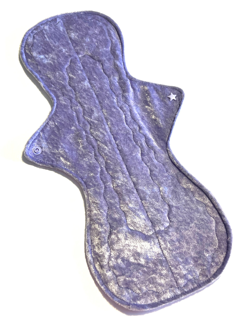 16 Inch Periwinkle Perfect Signature Luxury Crushed Velvet Reusable Cloth Pads