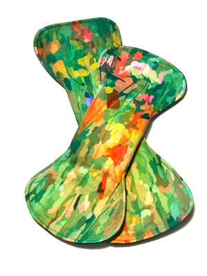 LIMITED EDITION A Splash of Summer Performance Piqué 11 Inch Curve or 13 Inch Reusable Cloth Pads