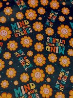Mind your Own Uterus Custom Order Performance Piqué Print
