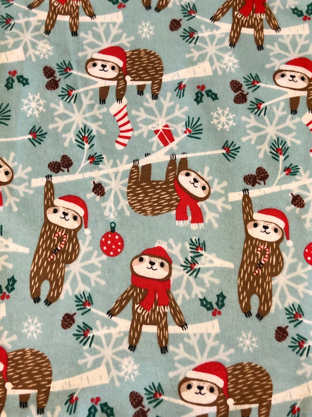 Winter Sloth Custom Order Cotton Knit