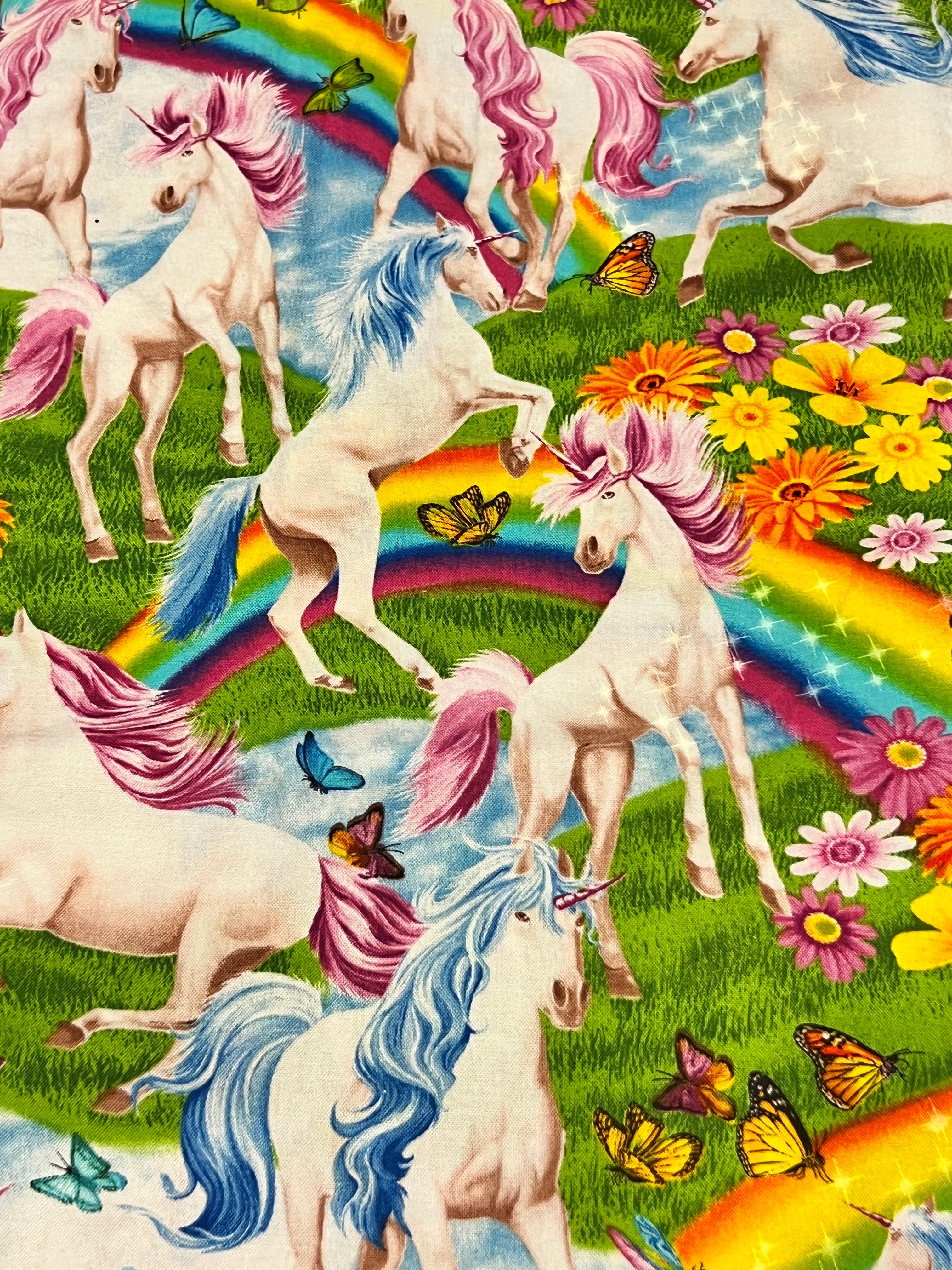 Unicorns & Rainbows - Custom Order Quilter's Cotton
